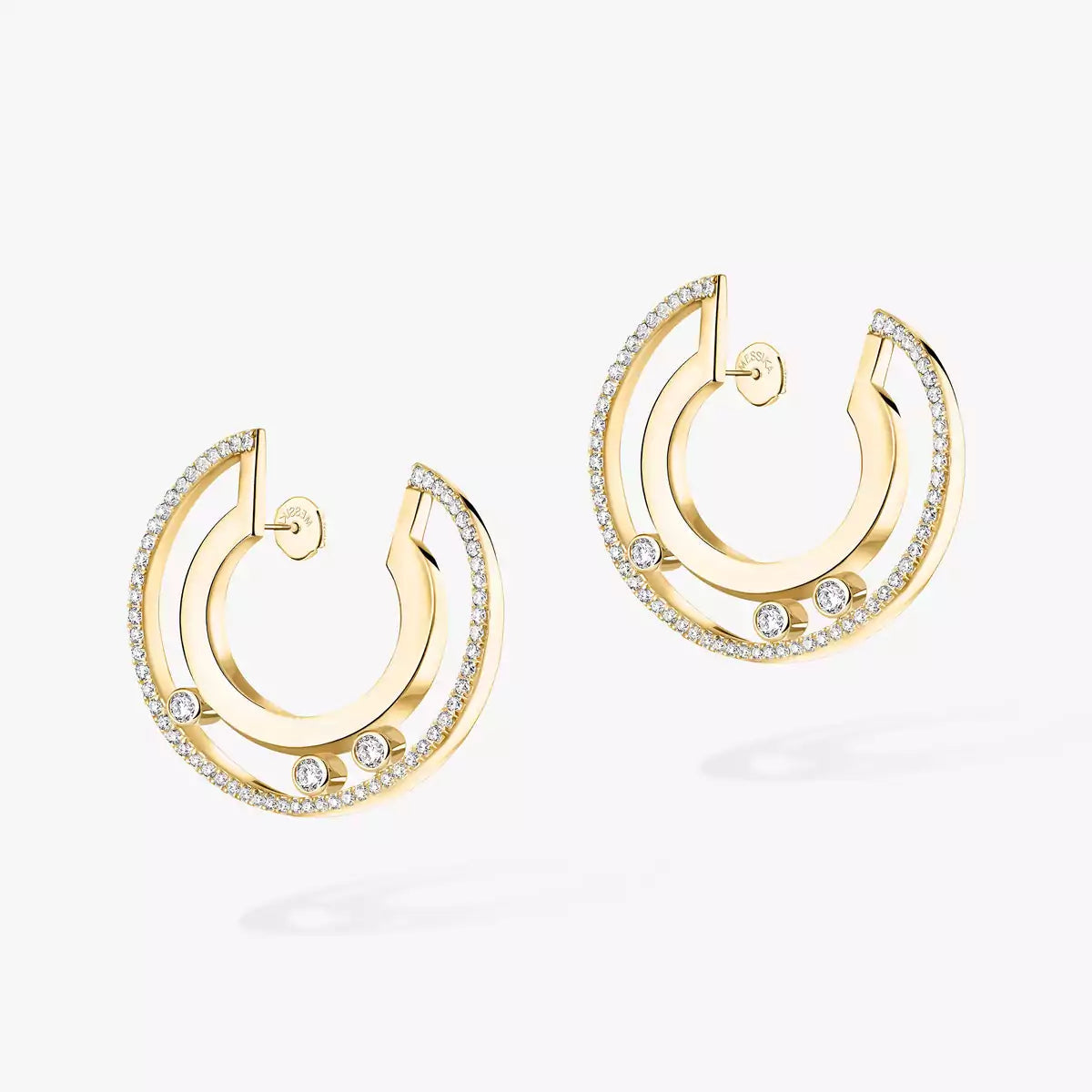 [Imperial] Move Romane Small Diamond Hoop Earrings
