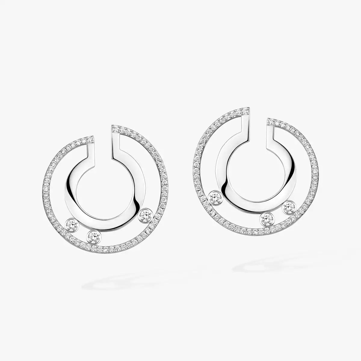 [Imperial] Move Romane Small Diamond Hoop Earrings