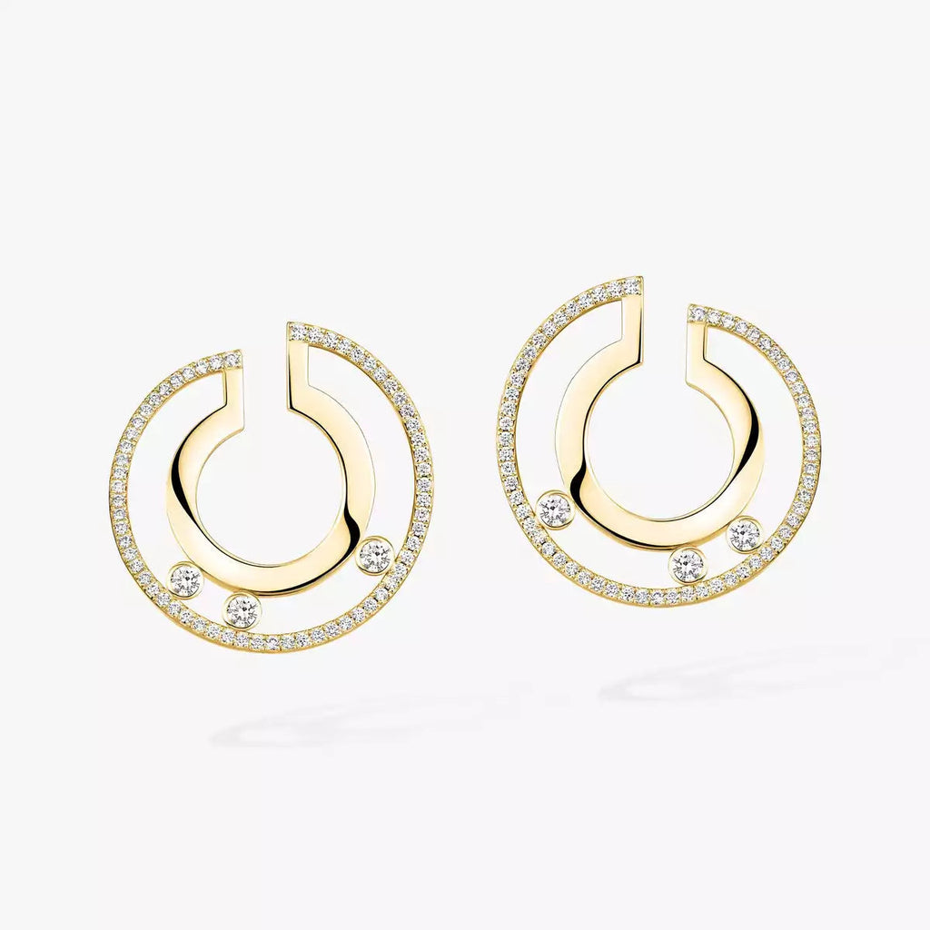 [Imperial] Move Romane Small Diamond Hoop Earrings