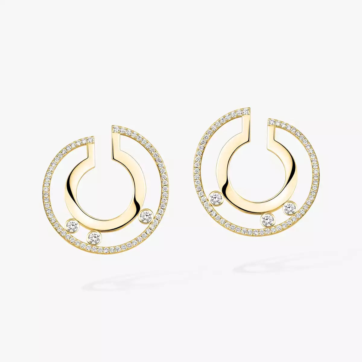 [Imperial] Move Romane Small Diamond Hoop Earrings