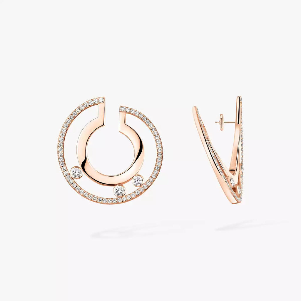 [Imperial] Move Romane Small Diamond Hoop Earrings