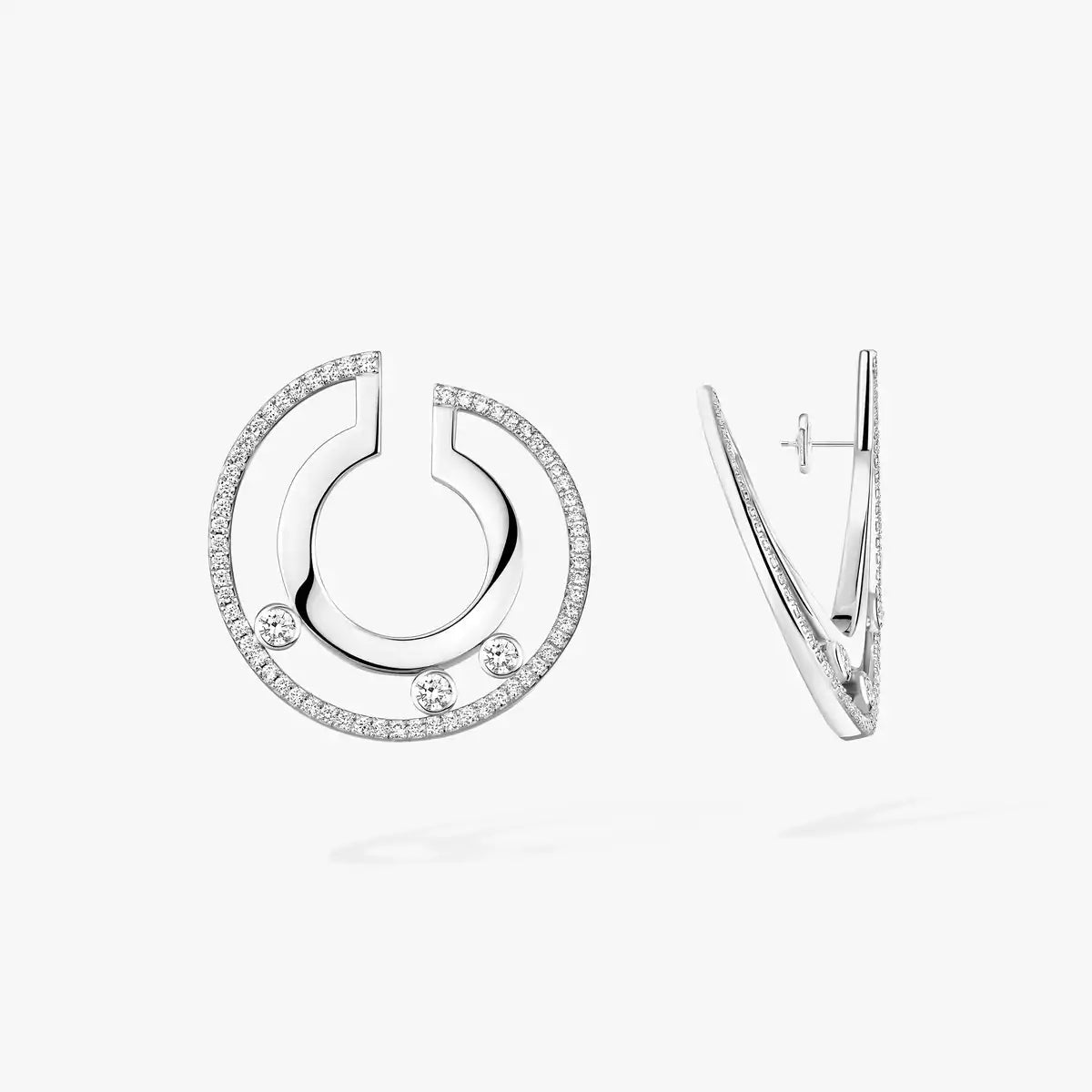 [Imperial] Move Romane Small Diamond Hoop Earrings