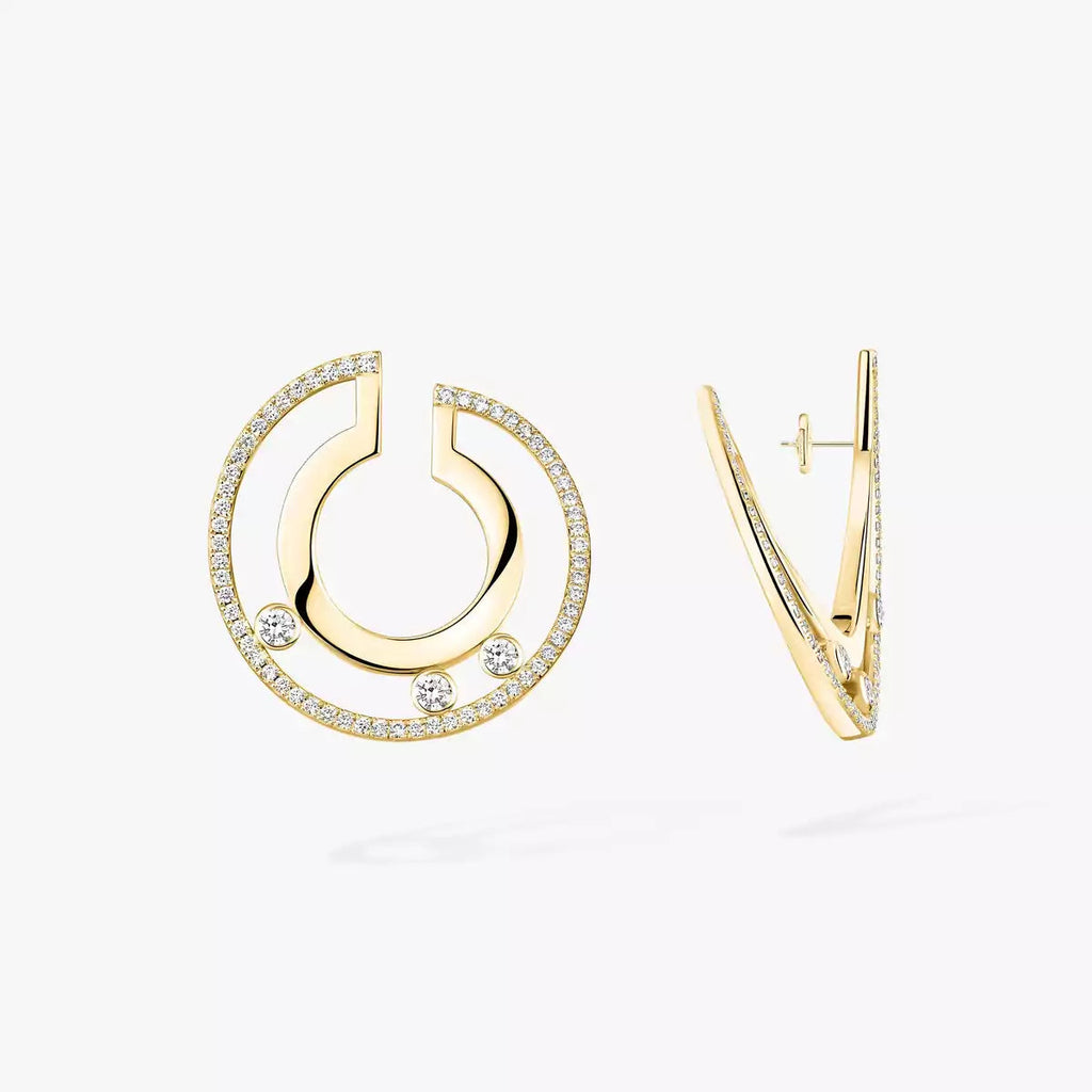 [Imperial] Move Romane Small Diamond Hoop Earrings