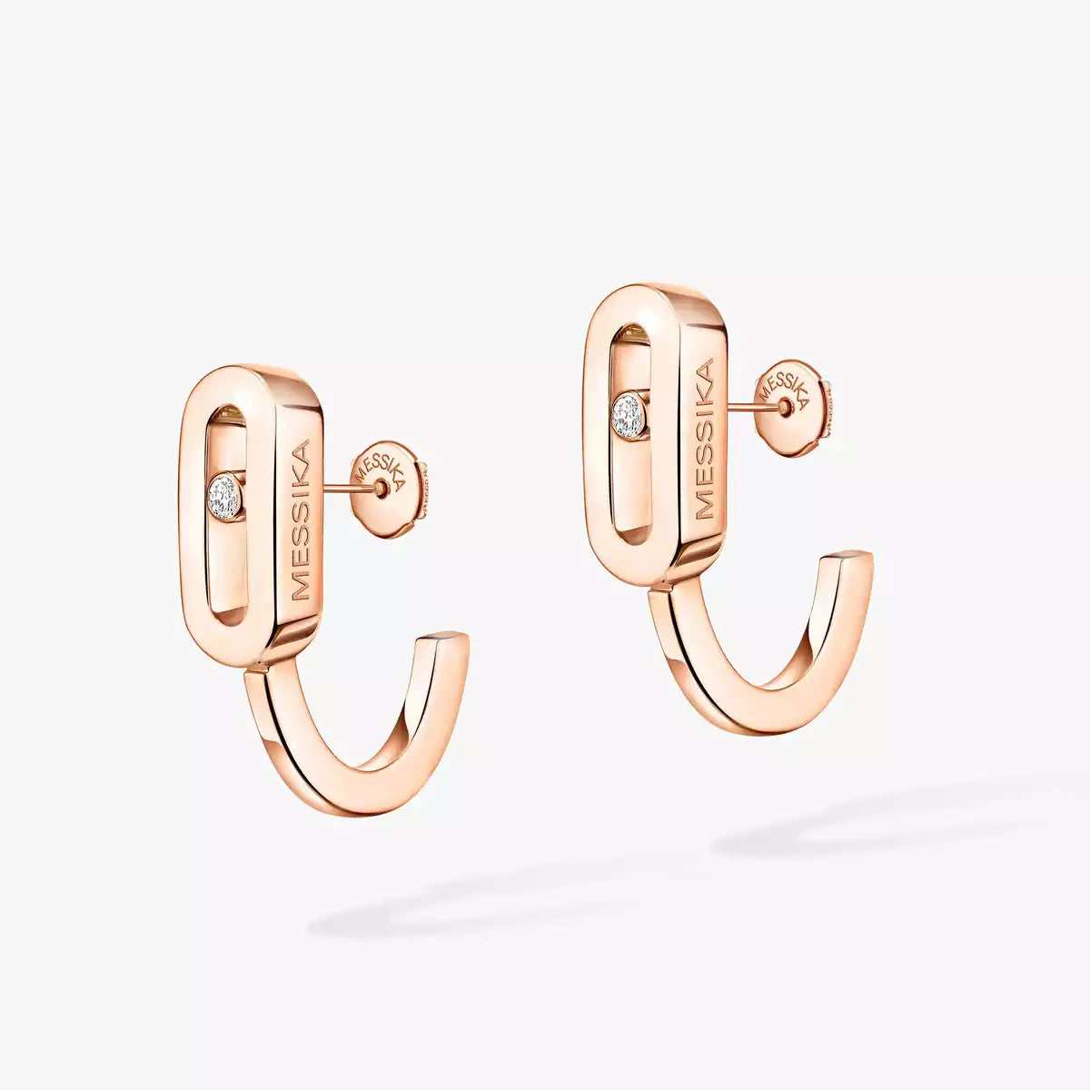[Imperial] Diamond Mini Hoop Earrings Move Classique