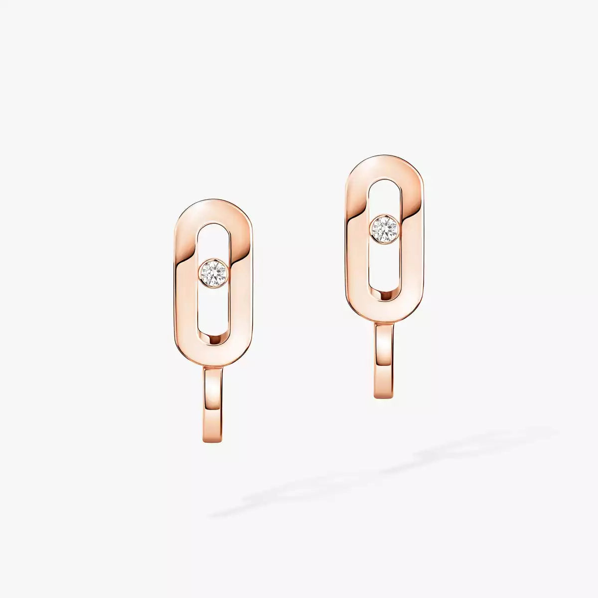 [Imperial] Diamond Mini Hoop Earrings Move Classique