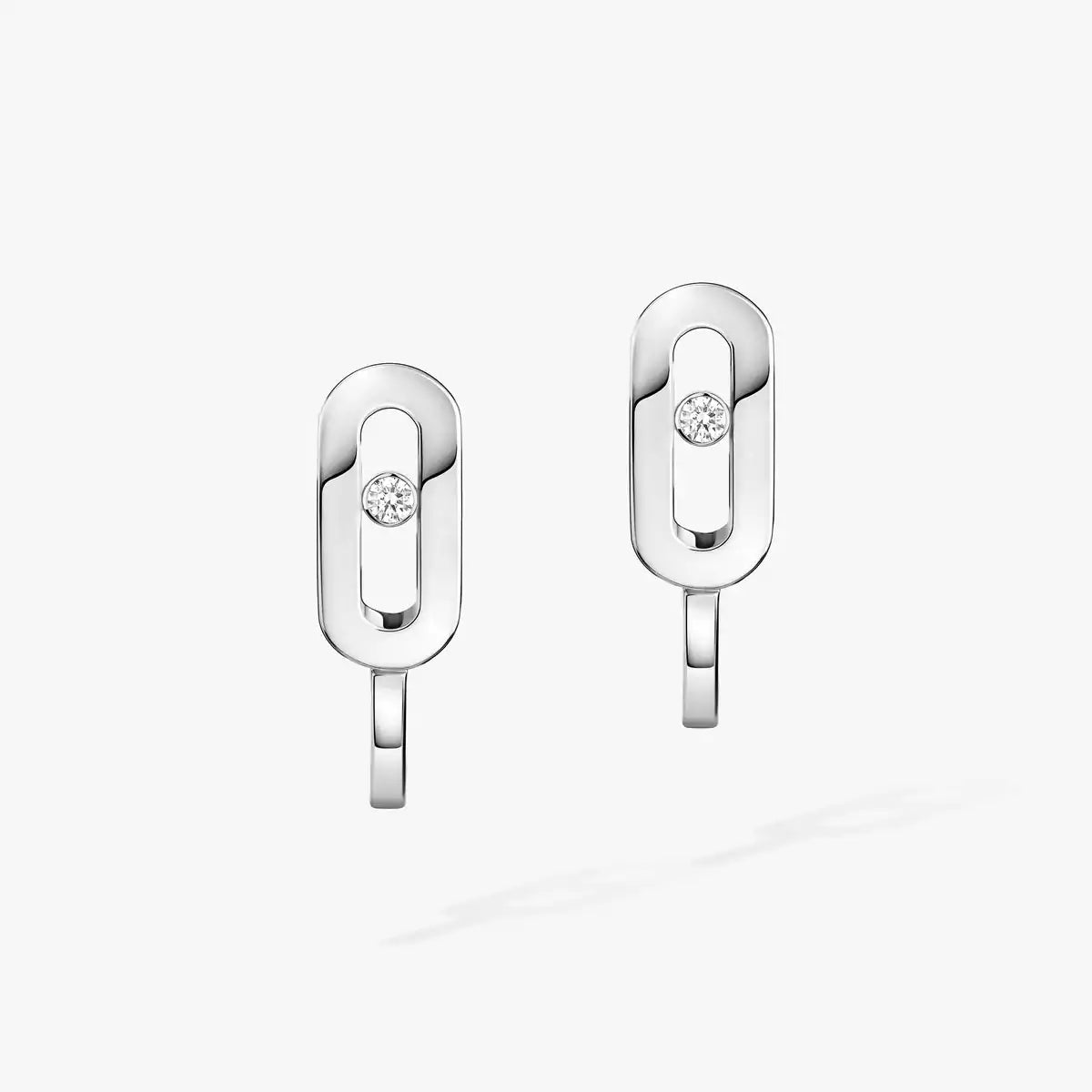 [Imperial] Diamond Mini Hoop Earrings Move Classique