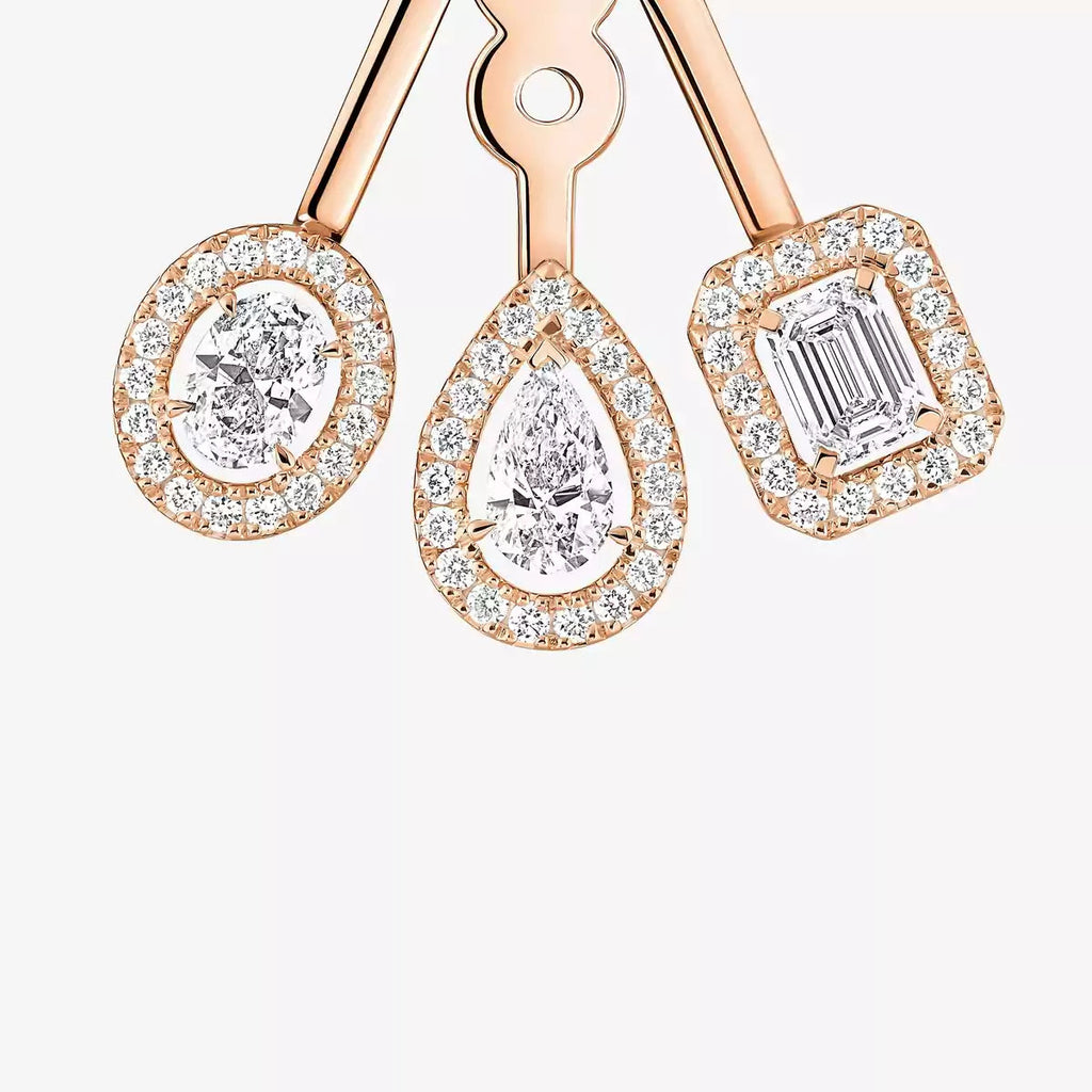 [Imperial]  My Twin Trio  Diamond Earrings