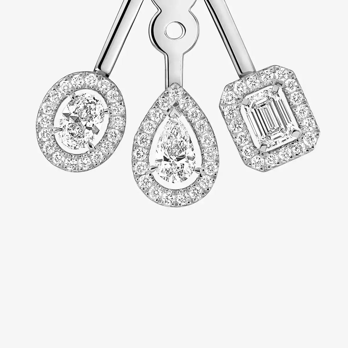 [Imperial]  My Twin Trio  Diamond Earrings