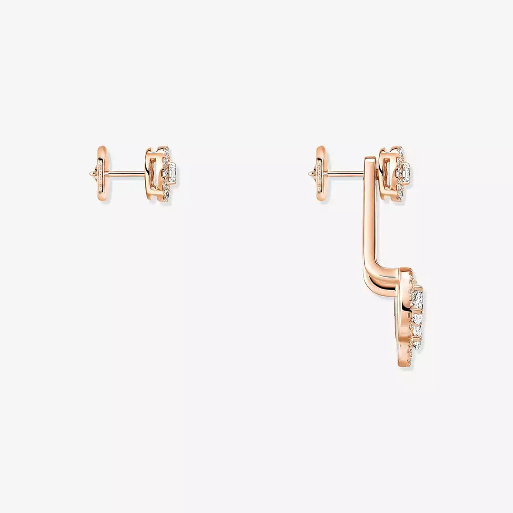 [Imperial]  My Twin Trio  Diamond Earrings