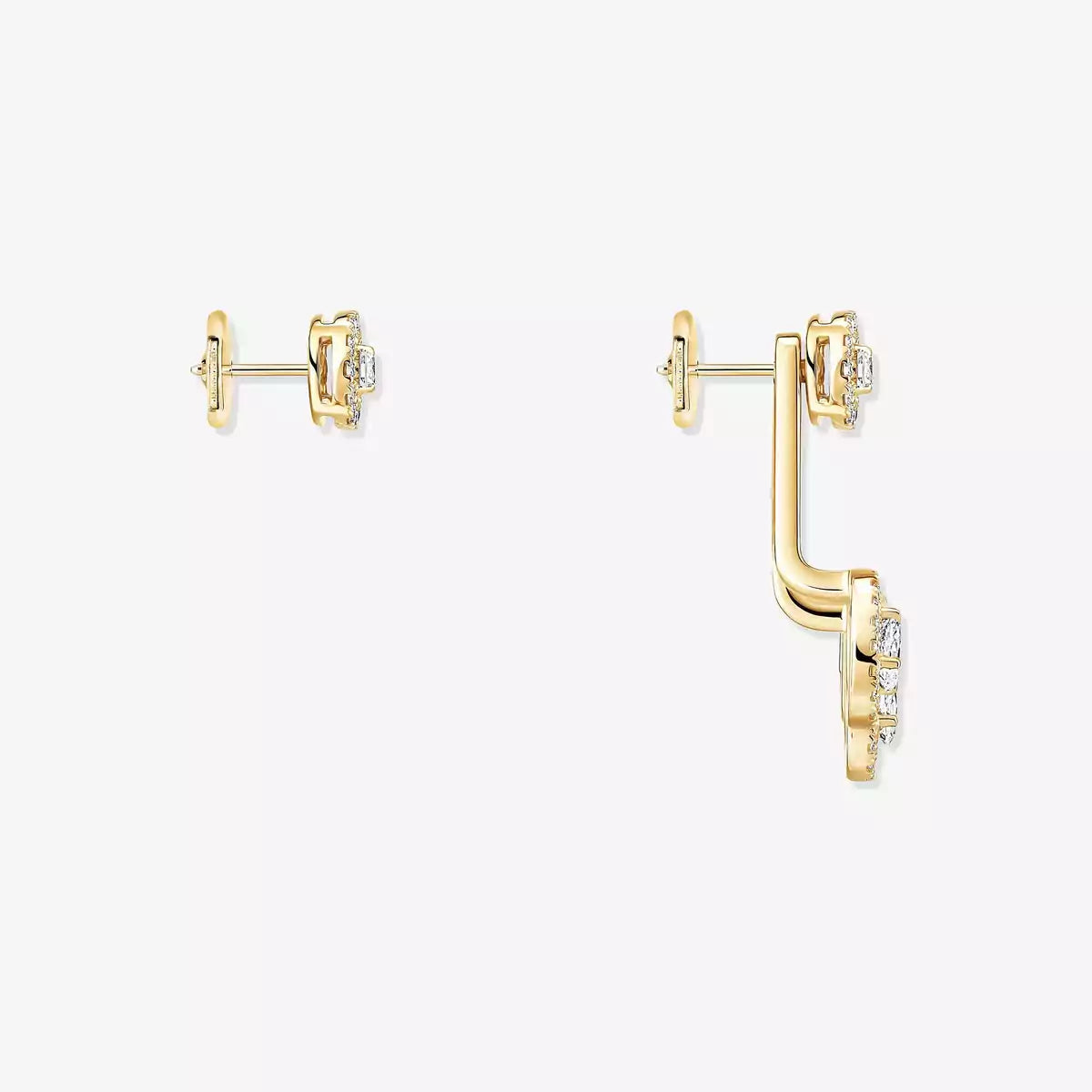 [Imperial]  My Twin Trio  Diamond Earrings