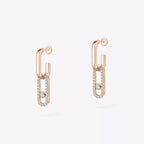 [Imperial] Move Link Diamond Earrings