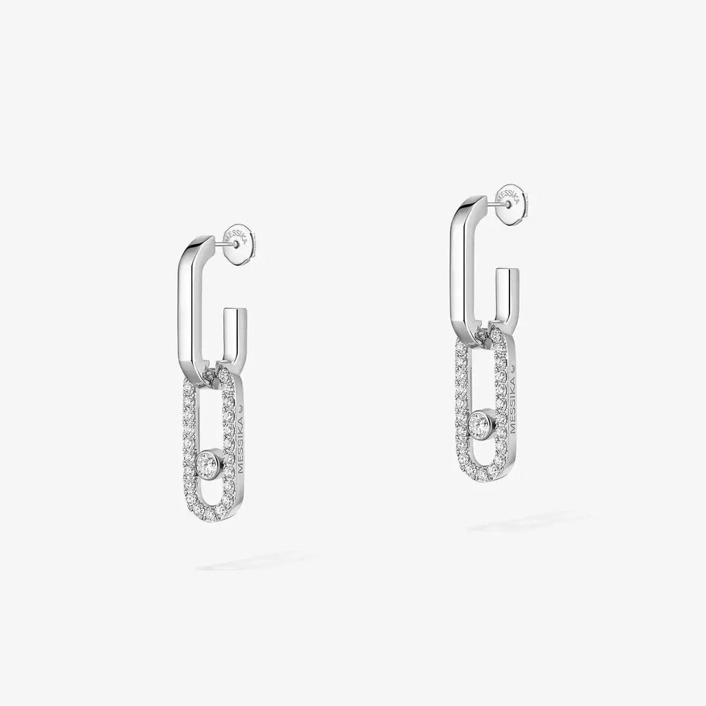 [Imperial] Move Link Diamond Earrings