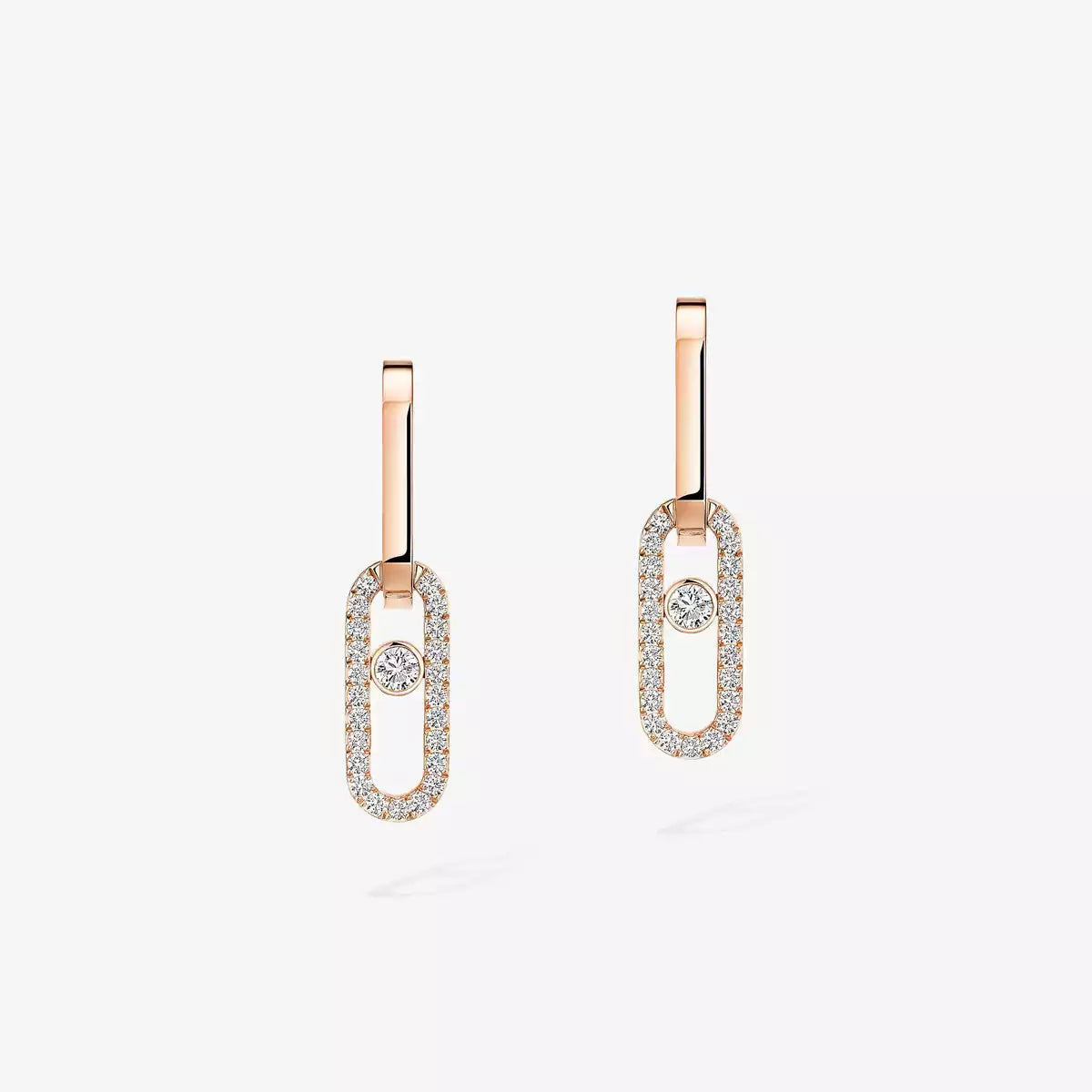 [Imperial] Move Link Diamond Earrings