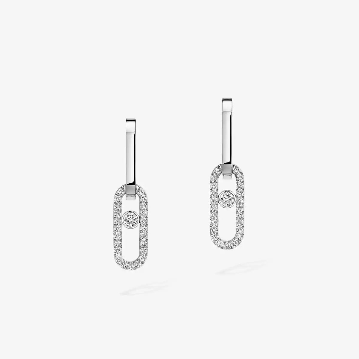 [Imperial] Move Link Diamond Earrings