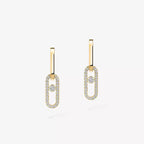 [Imperial] Move Link Diamond Earrings