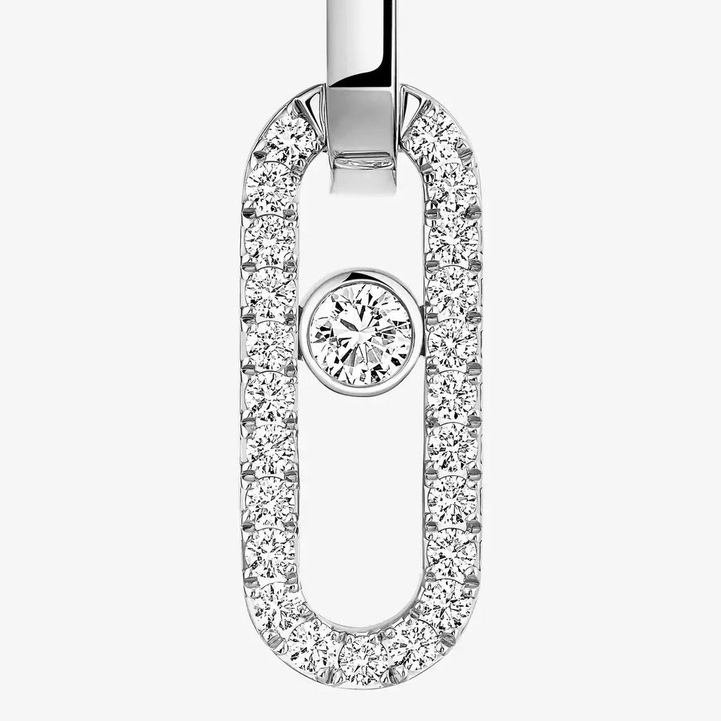 [Imperial] Move Link Diamond Earrings