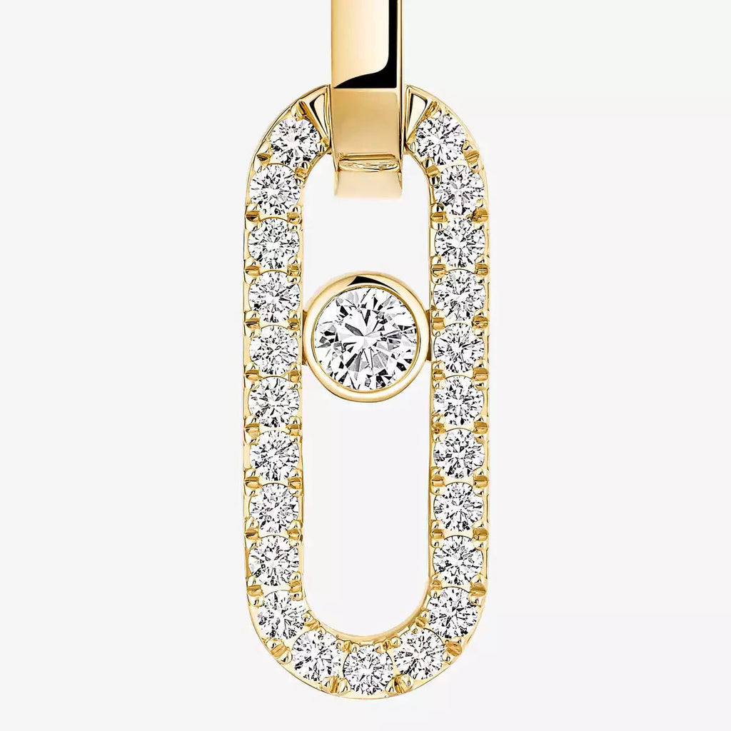 [Imperial] Move Link Diamond Earrings