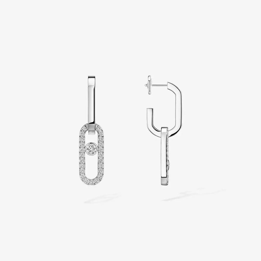 [Imperial] Move Link Diamond Earrings