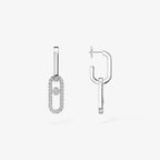 [Imperial] Move Link Diamond Earrings