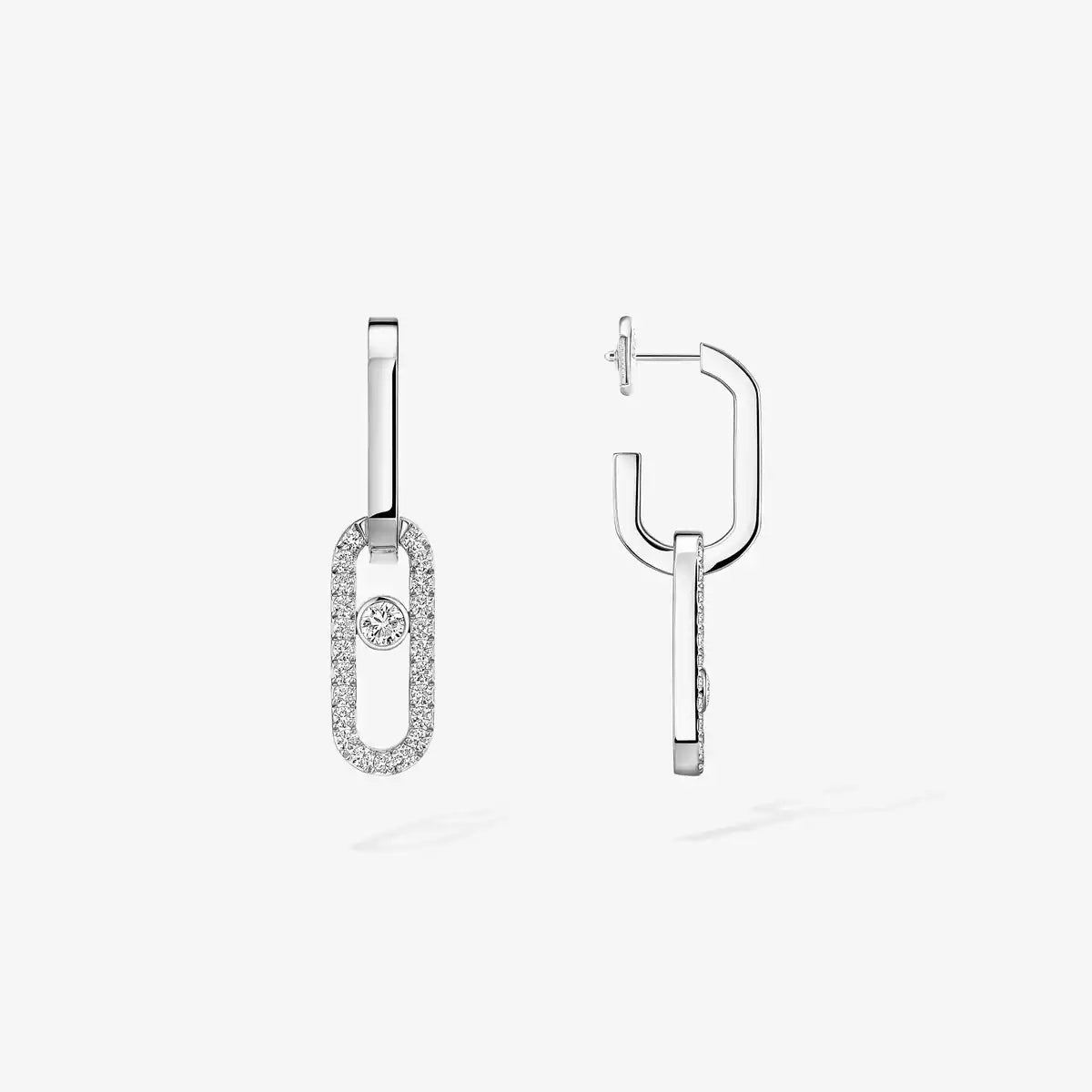 [Imperial] Move Link Diamond Earrings