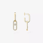 [Imperial] Move Link Diamond Earrings