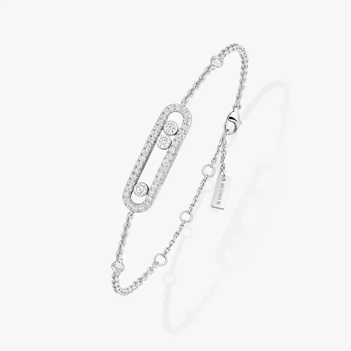 [インペリアル]パヴェベイビー移動ダイヤモンドブレスレット