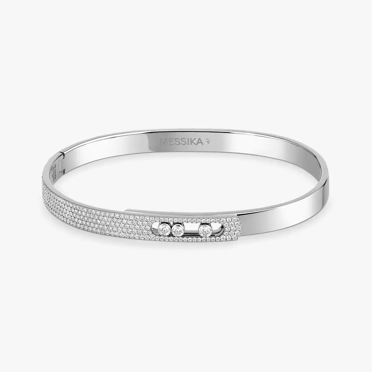 [Imperial] Move Noa Rose Gold Pavé Diamond Bangle Bracelet