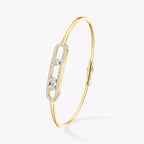 [Imperial] Move Pavé Diamond Bangle Bracelet M