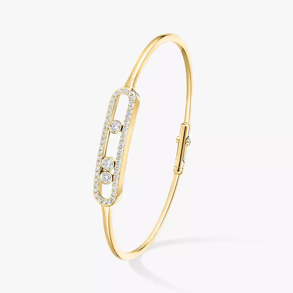 [Imperial] Move Pavé Diamond Bangle Bracelet M