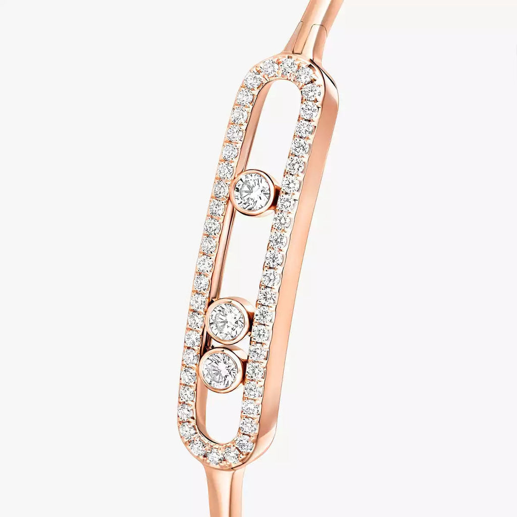 [Imperial] Move Pavé Diamond Bangle Bracelet M