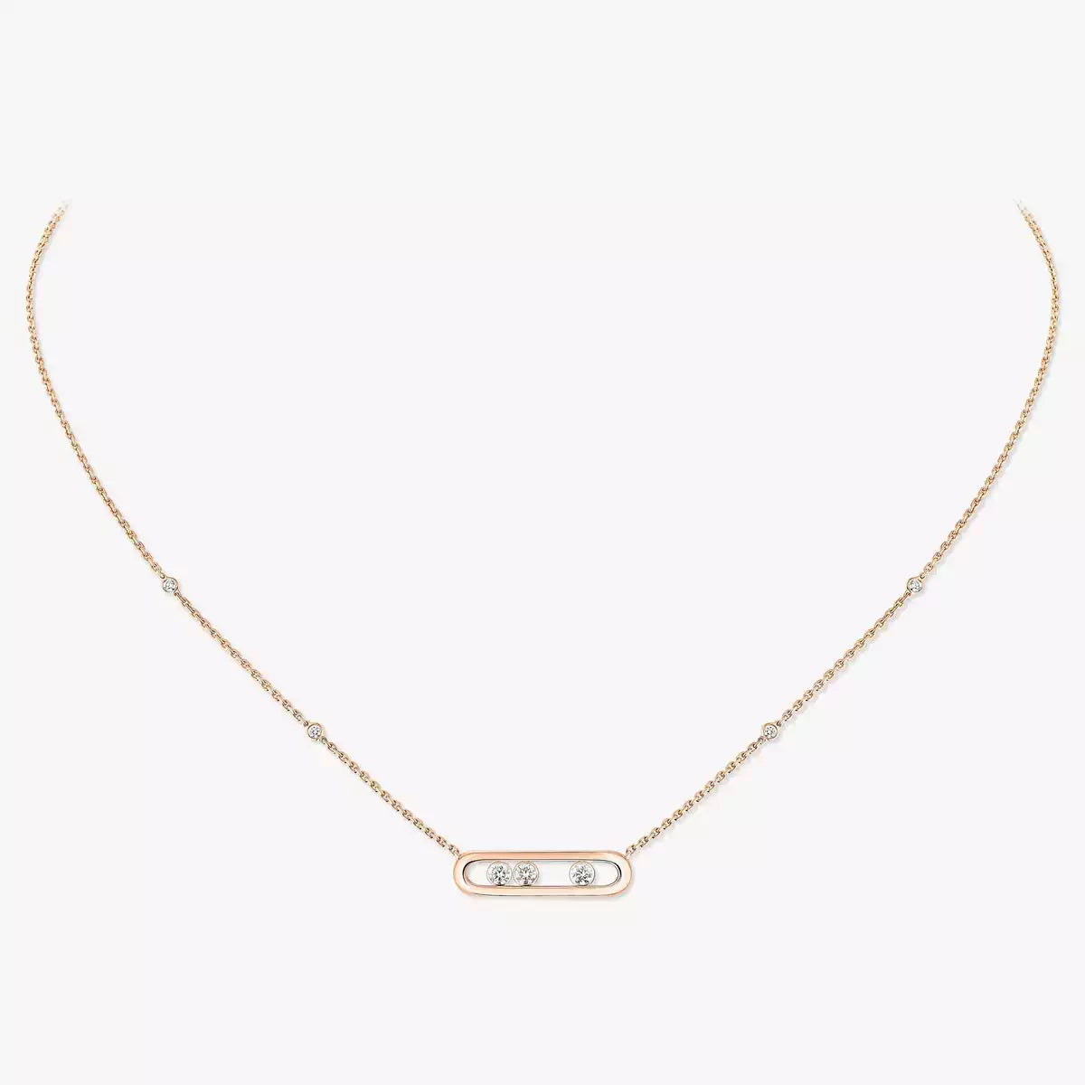 [Imperial]  Baby Move Gold Diamond Necklace