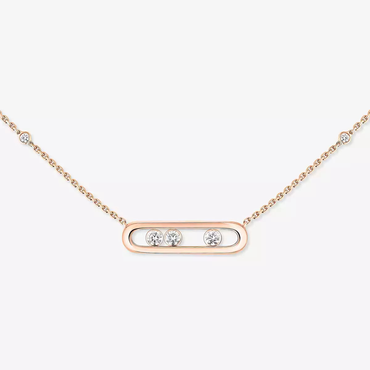 [Imperial]  Baby Move Gold Diamond Necklace