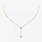 [Imperial] Gold Diamond Tie Necklace