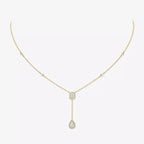 [Imperial] Gold Diamond Tie Necklace