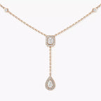 [Imperial] Gold Diamond Tie Necklace