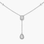 [Imperial] Gold Diamond Tie Necklace
