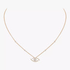 [Imperial] Pave_ Diamond Necklace Lucky Eye