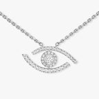 [Imperial] Pave_ Diamond Necklace Lucky Eye