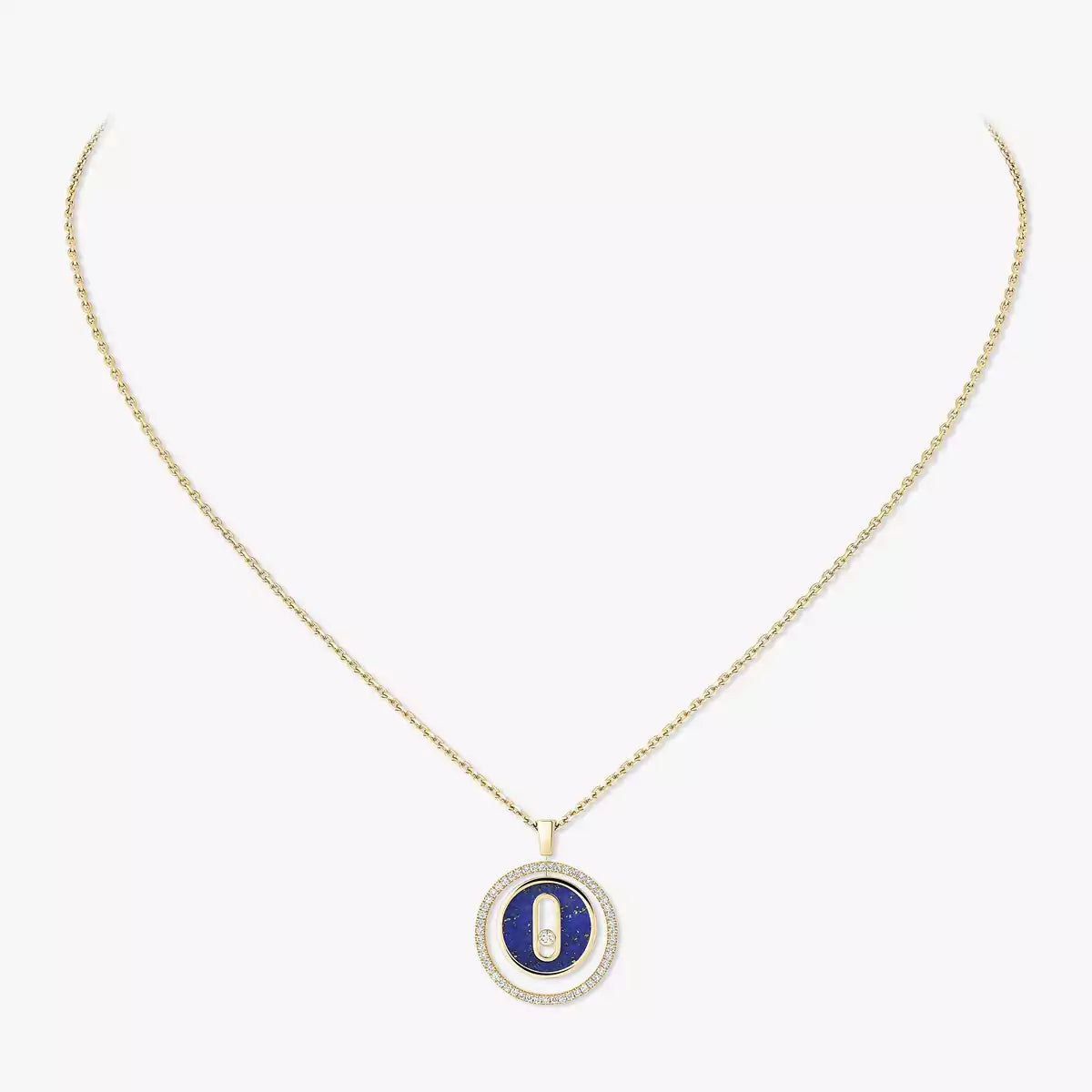 [Imperial] Lucky Move Diamond Necklace in Rose Gold and White Mother-of-Pearl