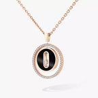 [Imperial] Lucky Move Diamond Necklace in Rose Gold and White Mother-of-Pearl