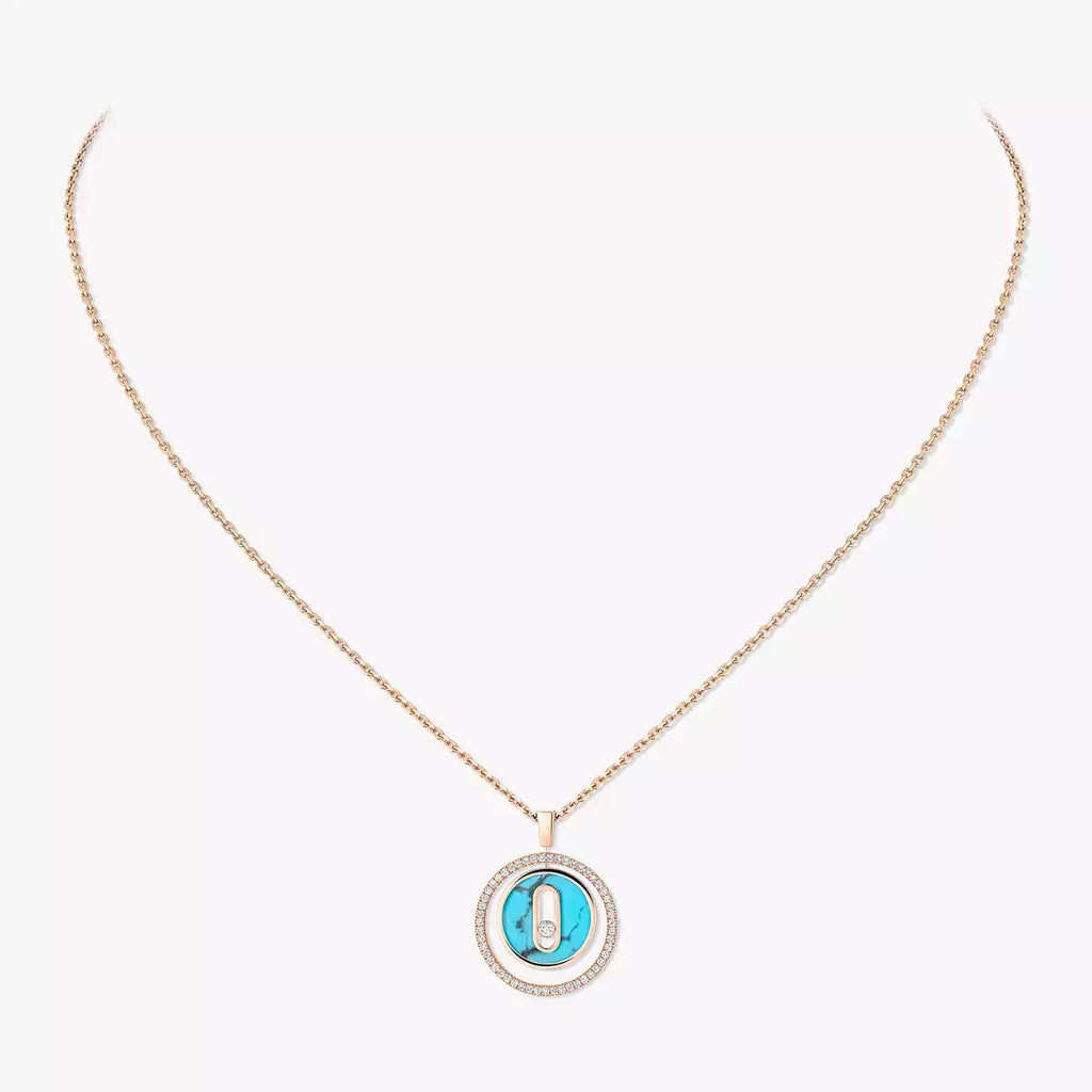 [Imperial] Lucky Move Diamond Necklace in Rose Gold and White Mother-of-Pearl