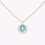 [Imperial] Lucky Move Diamond Necklace in Rose Gold and White Mother-of-Pearl