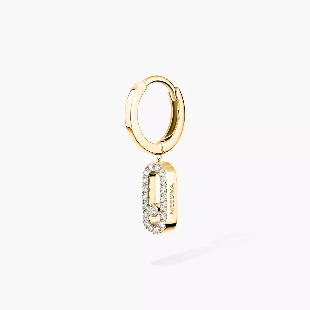 [Imperial] Move Uno Single Diamond Hoop Earring