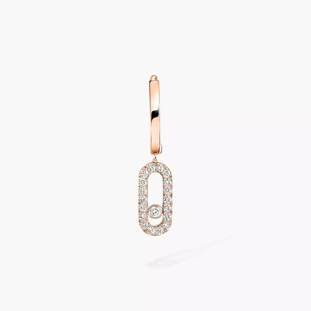 [Imperial] Move Uno Single Diamond Hoop Earring