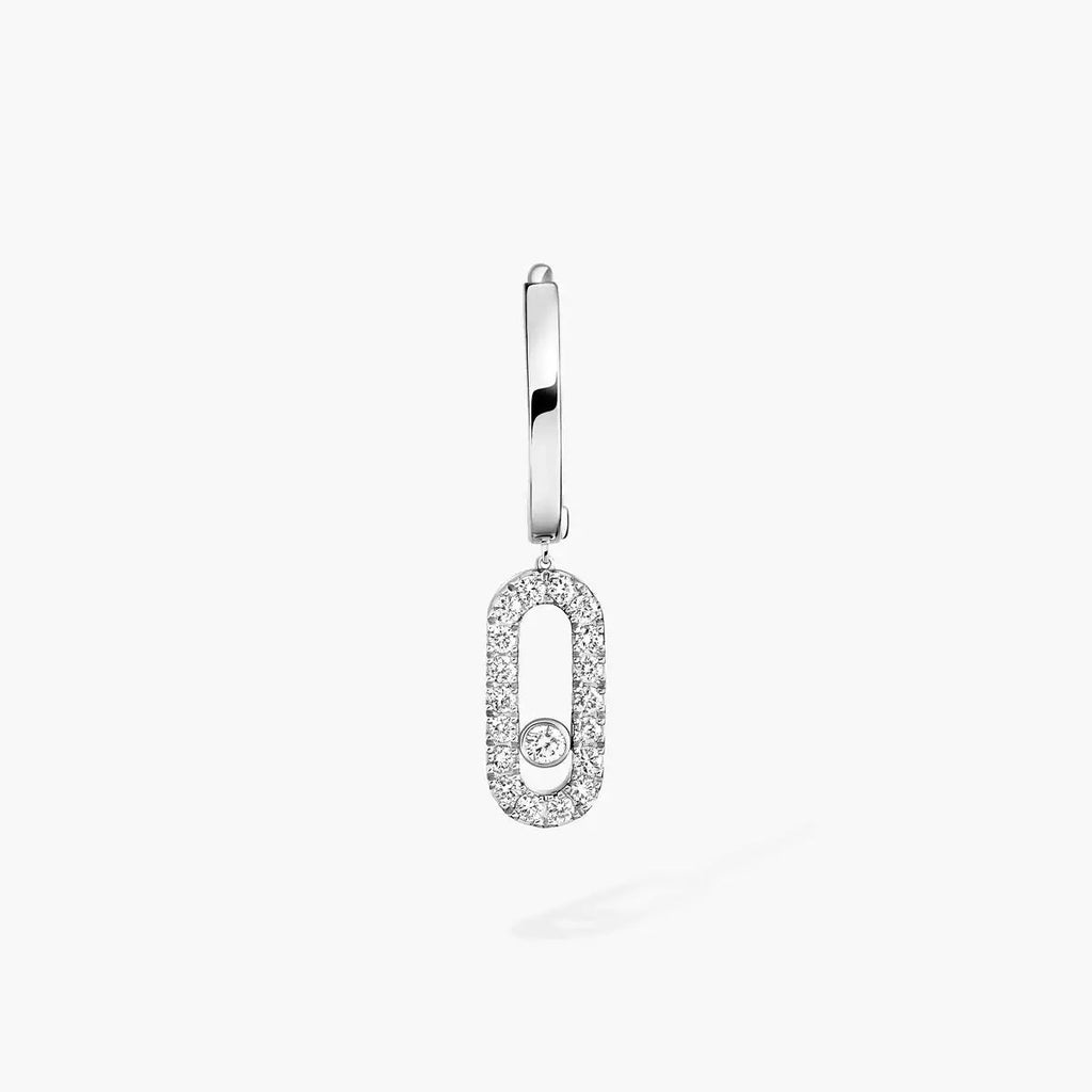 [Imperial] Move Uno Single Diamond Hoop Earring