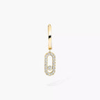 [Imperial] Move Uno Single Diamond Hoop Earring