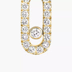 [Imperial] Move Uno Single Diamond Hoop Earring