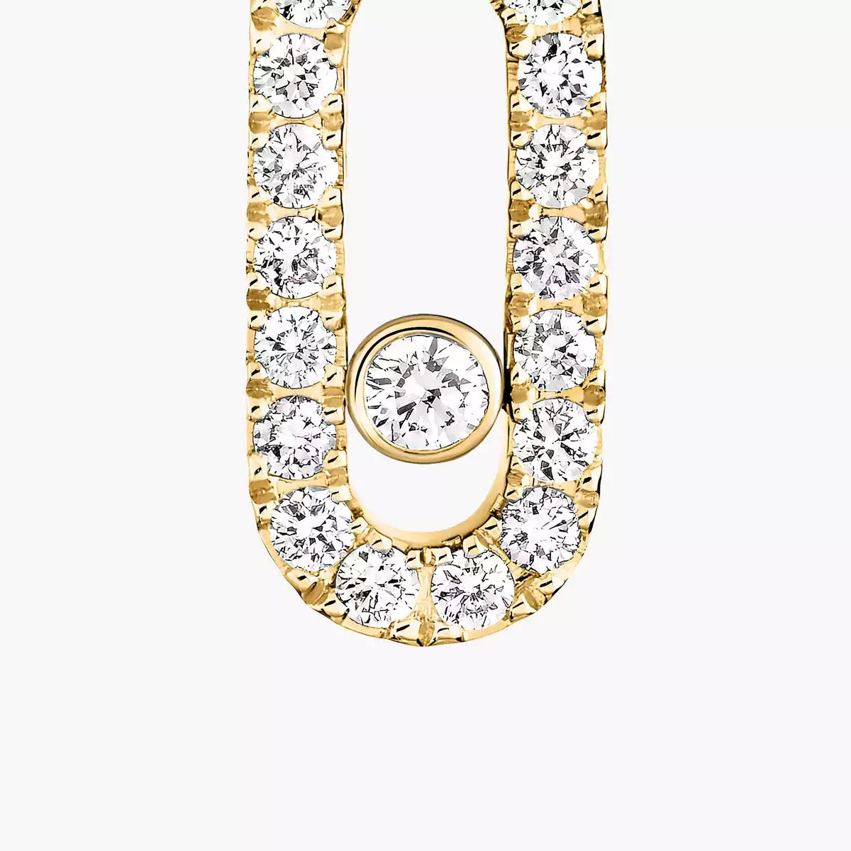 [Imperial] Move Uno Single Diamond Hoop Earring