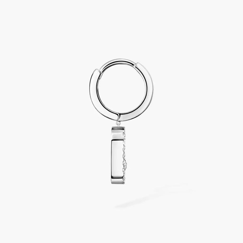 [Imperial] Move Uno Single Diamond Hoop Earring