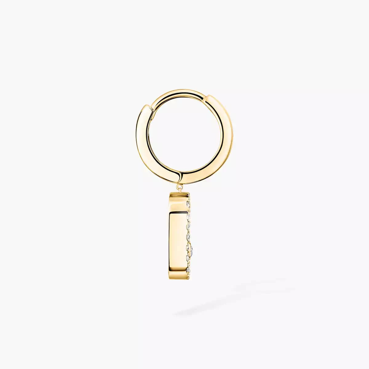 [Imperial] Move Uno Single Diamond Hoop Earring